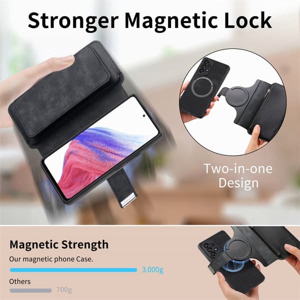 SKALO Xiaomi 15 CASENEO MW-02 Plånboksfodral - Svart
