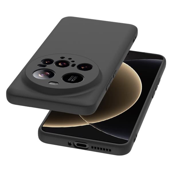 SKALO Xiaomi 15 Ultra 5G Matsort Ultratyndt TPU Cover - Sort