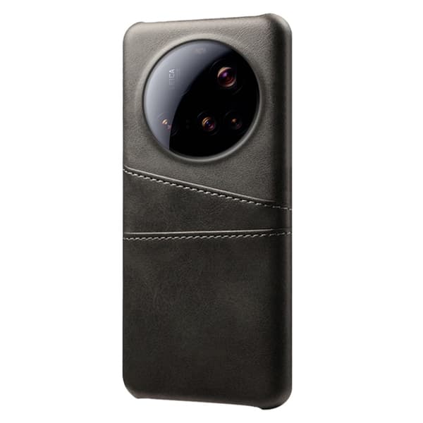 SKALO Xiaomi 15 Ultra 5G PU-Læder Kortholder Cover - Sort