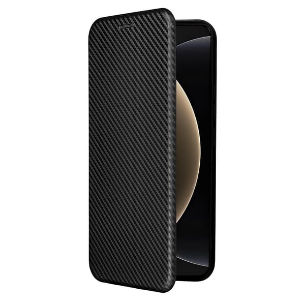 SKALO Xiaomi 15 Ultra 5G Carbon Fiber Plånboksfodral - Svart