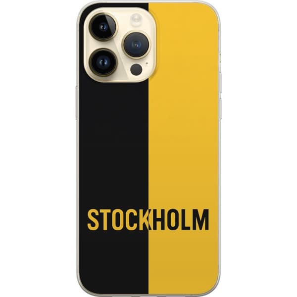 Apple iPhone 14 Pro Max Läpinäkyvä kuori Stockholm – jalkapallo