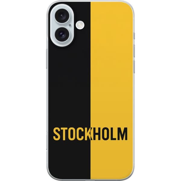 Apple iPhone 16 Plus Läpinäkyvä kuori Stockholm – jalkapallo