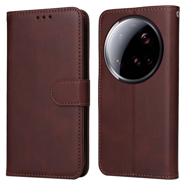 SKALO Xiaomi 15 Ultra 5G PU-läder Plånboksfodral