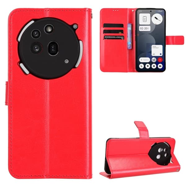 SKALO Nothing Phone (3a) Pro 5G PU-läder Plånboksfodral - Svart