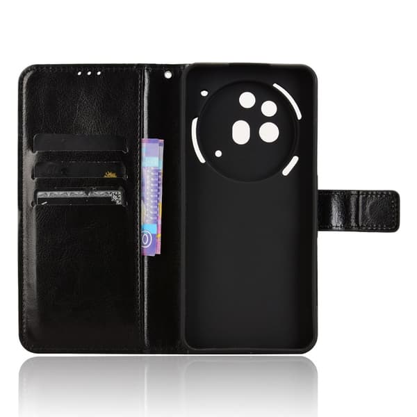 SKALO Nothing Phone (3a) Pro 5G PU-läder Plånboksfodral - Svart