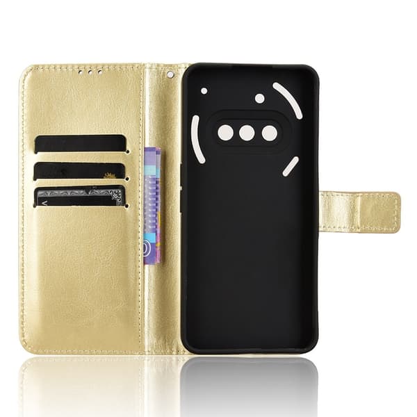 SKALO Nothing Phone (3a) 5G PU-läder Plånboksfodral - Svart