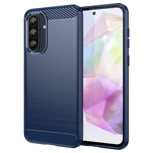 SKALO Samsung A36 5G Armor Carbon Skal Blå
