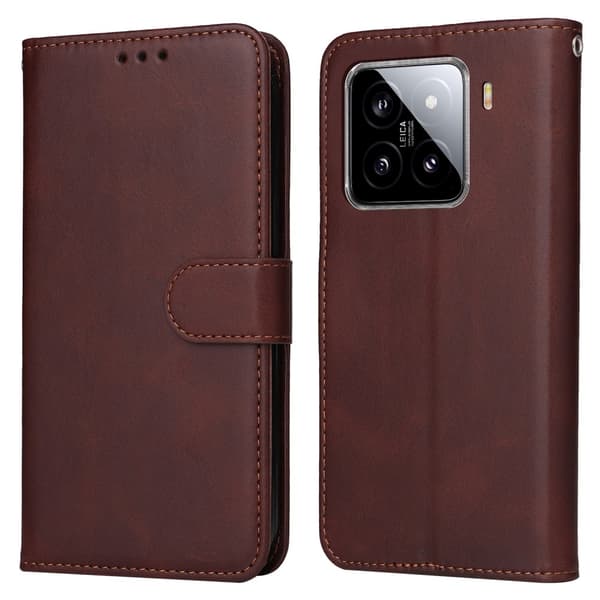 SKALO Xiaomi 15 PU-læder Flip Cover