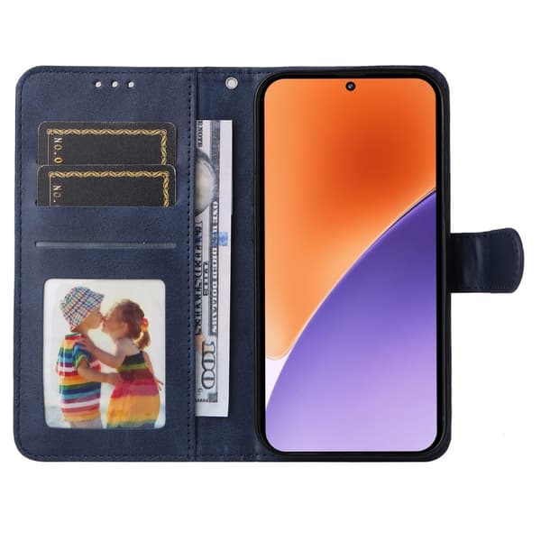 SKALO Xiaomi 15 PU-läder Plånboksfodral