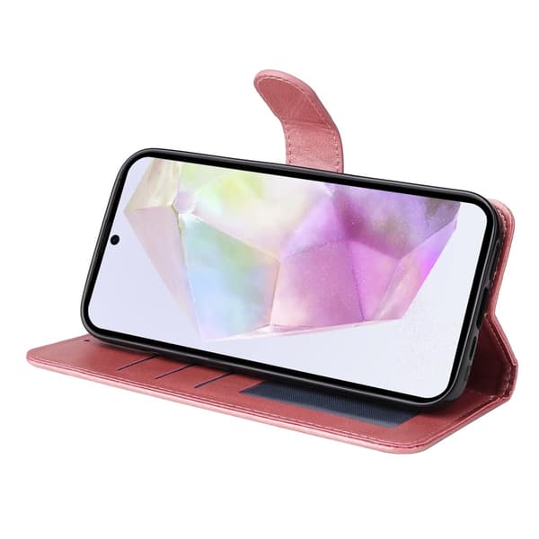 SKALO Samsung A56 5G PU-läder Plånboksfodral