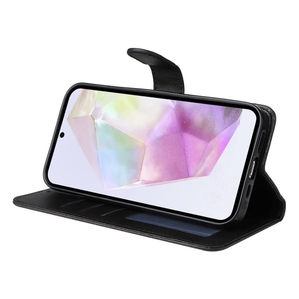 SKALO Samsung A56 5G PU-läder Plånboksfodral