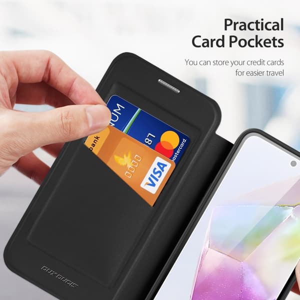 DUX DUCIS Samsung A56 5G Skin X Pro Plånboksfodral - Svart