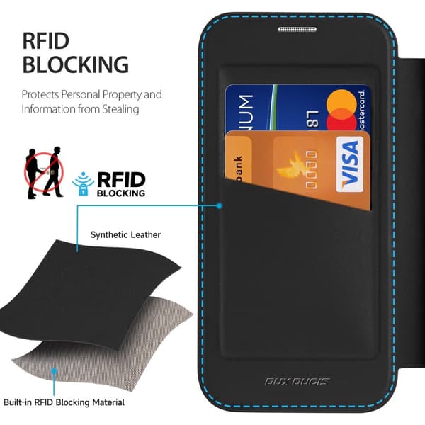 DUX DUCIS Samsung A56 5G Skin X Pro Plånboksfodral - Svart