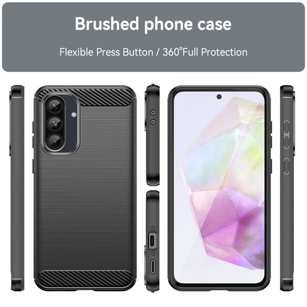 SKALO Samsung A56 5G Armor Carbon Skal