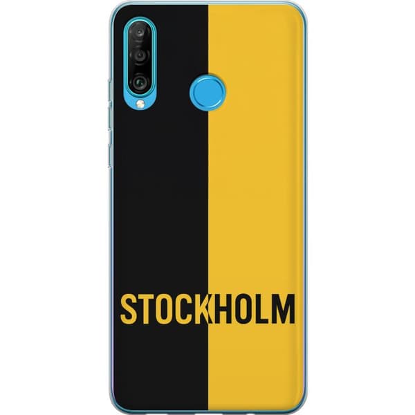 Huawei P30 lite Gennemsigtig cover Stockholm – fodbold