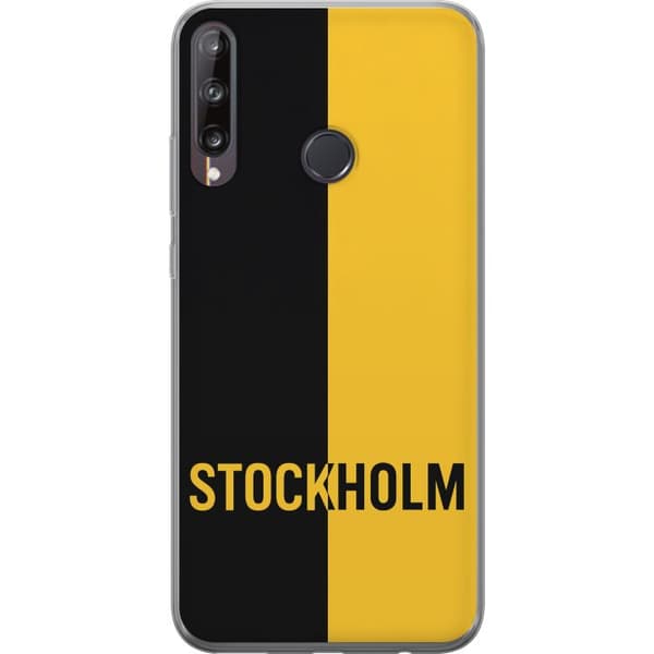 Huawei P40 lite E Läpinäkyvä kuori Stockholm – jalkapallo