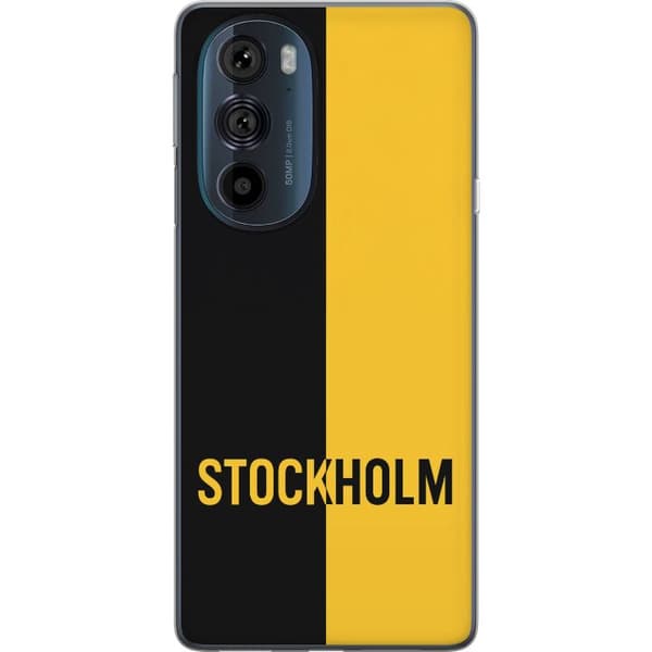 Motorola Edge 30 Pro Gennemsigtig cover Stockholm – fodbold