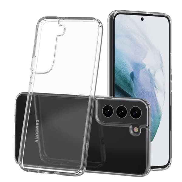 2-Pack Samsung Galaxy S21 Skal Transparent Genomskinligt - TPU