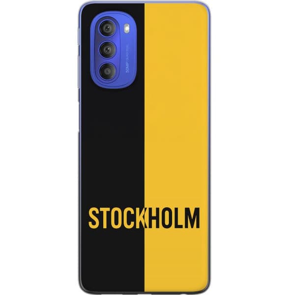 Motorola Moto G51 5G Gennemsigtig cover Stockholm – fodbold