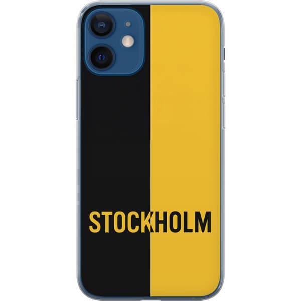 Apple iPhone 12 mini Gennemsigtig cover Stockholm – fodbold