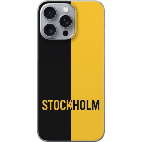Apple iPhone 16 Pro Max Gennemsigtig cover Stockholm – fodbold