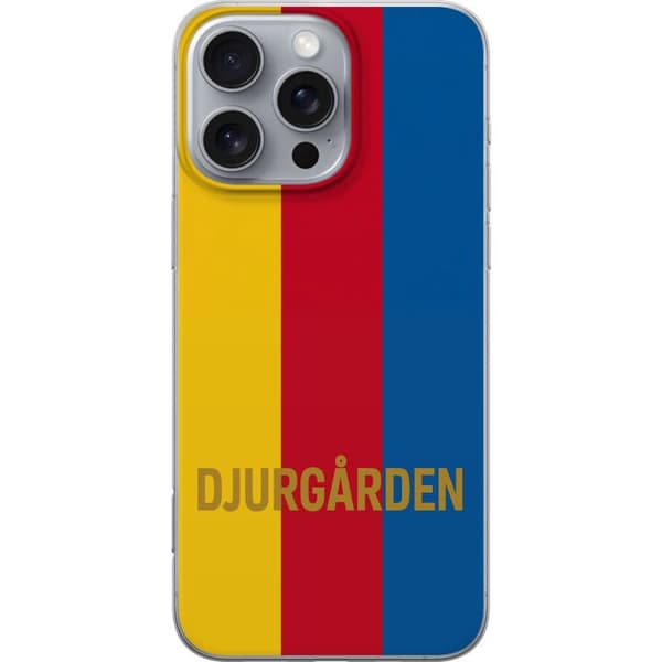 Apple iPhone 16 Pro Max Gennemsigtig cover Djurgården – fodbold