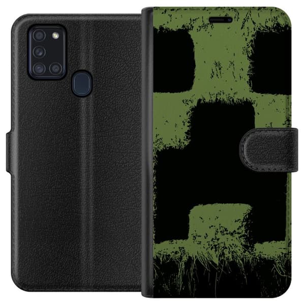 Samsung Galaxy A21s Lommeboketui A Minecraft Movie