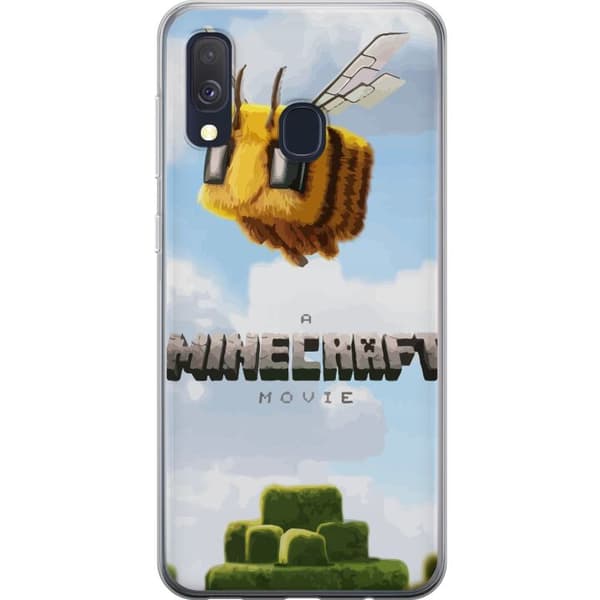 Samsung Galaxy A40 Gennemsigtig cover A Minecraft Movie