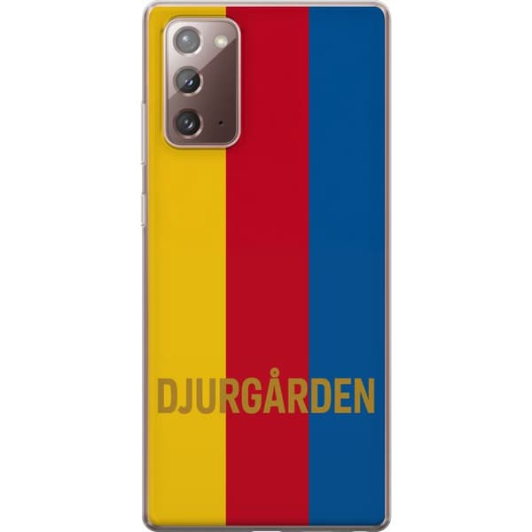 Samsung Galaxy Note20 Läpinäkyvä kuori Djurgården – jalkapallo