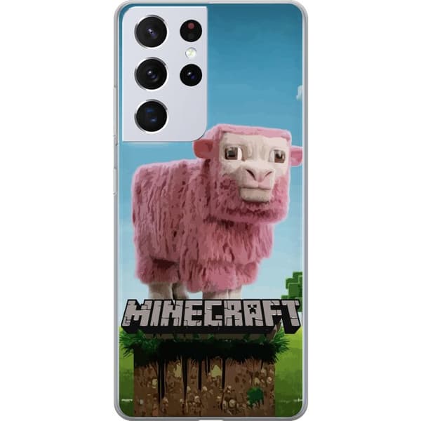 Samsung Galaxy S21 Ultra 5G Genomskinligt Skal A Minecraft Movie