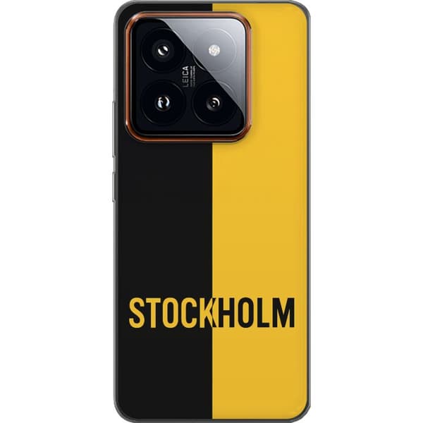 Xiaomi 14 Pro Gennemsigtig cover Stockholm – fodbold