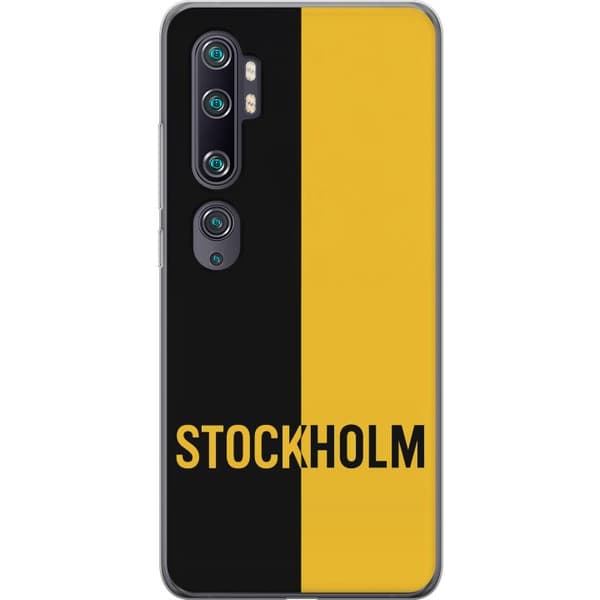 Xiaomi Mi Note 10 Gennemsigtig cover Stockholm – fodbold