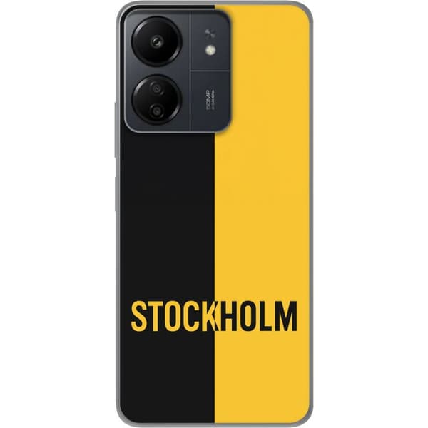 Xiaomi Redmi 13C Läpinäkyvä kuori Stockholm – jalkapallo
