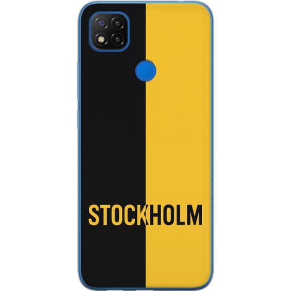 Xiaomi Redmi 9C NFC Gennemsigtig cover Stockholm – fodbold