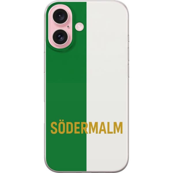 Apple iPhone 16 Läpinäkyvä kuori Södermalm - jalkapallo