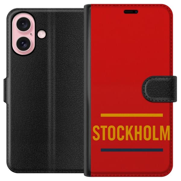 Apple iPhone 16 Lompakkokotelo Stockholm – Hockey