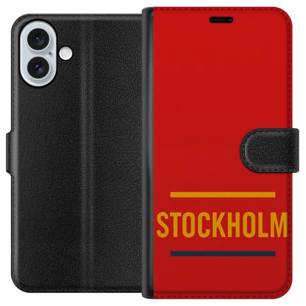 Apple iPhone 16 Plus Lompakkokotelo Stockholm – Hockey