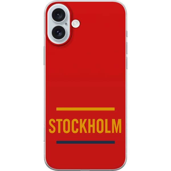 Apple iPhone 16 Plus Läpinäkyvä kuori Stockholm – Hockey