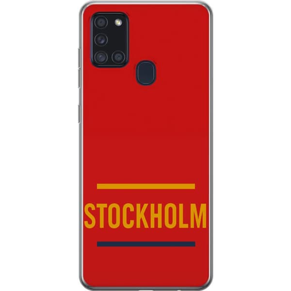 Samsung Galaxy A21s Gennemsigtig cover Stockholm – Hockey