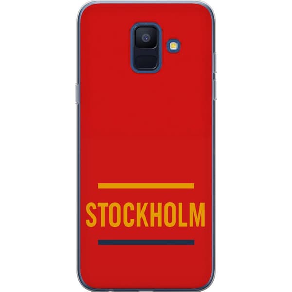 Samsung Galaxy A6 (2018) Gennemsigtig cover Stockholm – Hockey