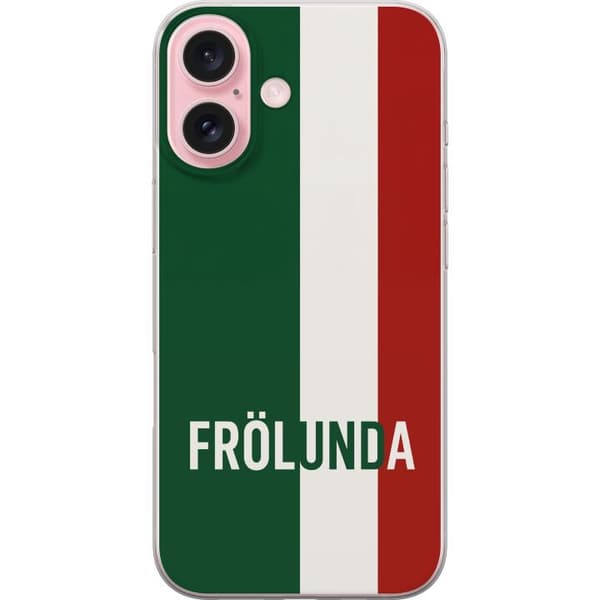 Apple iPhone 16 Läpinäkyvä kuori Frölunda - Hockey