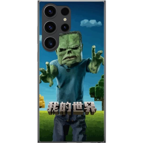 Samsung Galaxy S24 Ultra Genomskinligt Skal A Minecraft Movie