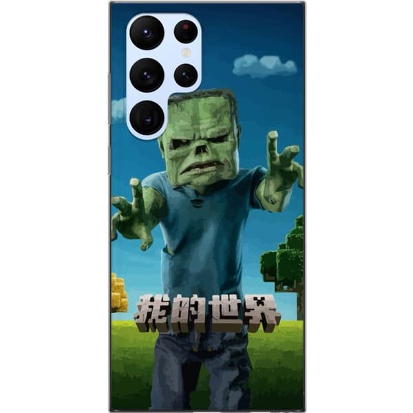 Samsung Galaxy S22 Ultra 5G Genomskinligt Skal A Minecraft Movie