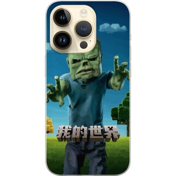 Apple iPhone 14 Pro Genomskinligt Skal A Minecraft Movie