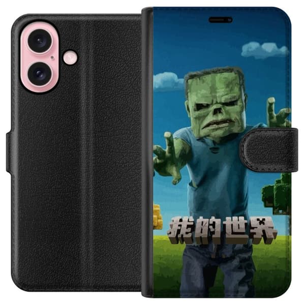 Apple iPhone 16 Lompakkokotelo A Minecraft Movie