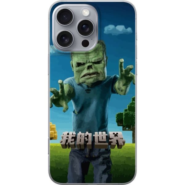 Apple iPhone 16 Pro Max Gennemsigtig cover A Minecraft Movie