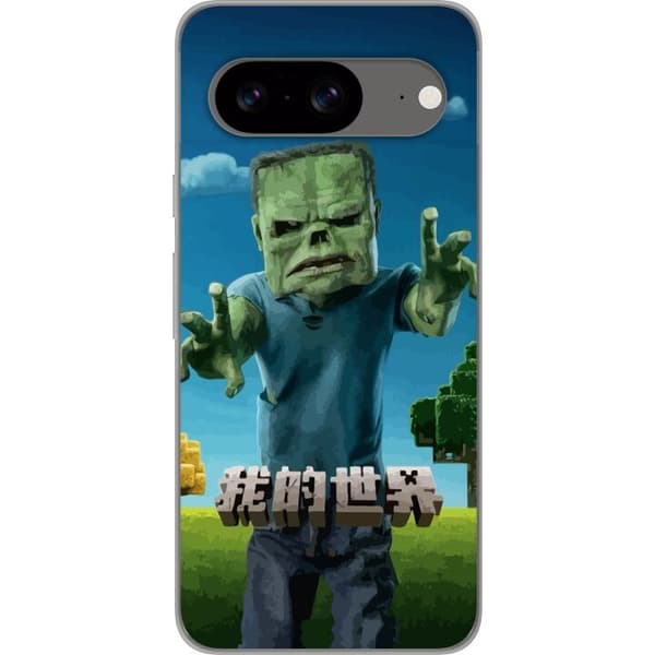 Google Pixel 8 Läpinäkyvä kuori A Minecraft Movie