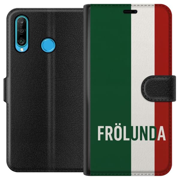 Huawei P30 lite Tegnebogsetui Frölunda - Hockey