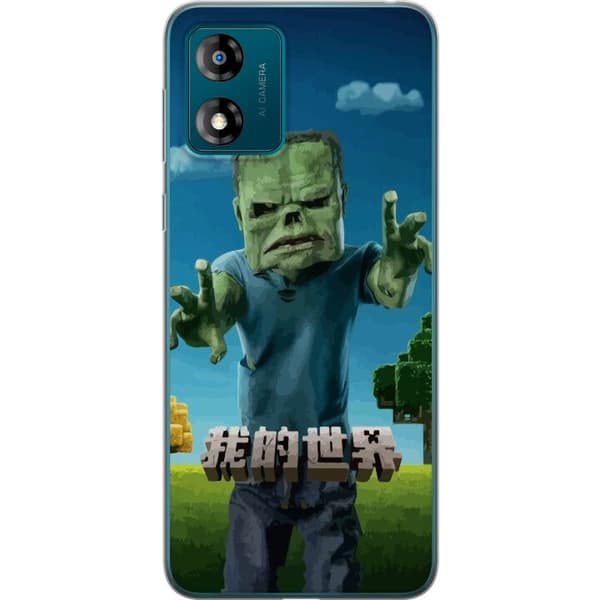 Motorola Moto E13 Gennemsigtig cover A Minecraft Movie