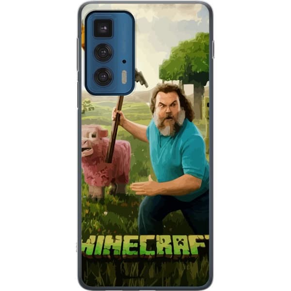Motorola Edge 20 Pro Gennemsigtig cover A Minecraft Movie